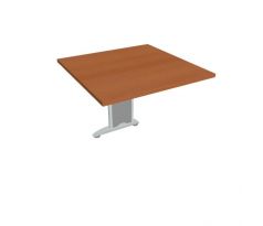 Doplnkový stôl Cross, 80x75,5x80 cm, čerešňa/kov
