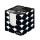 Blok kocka nelepená Herlitz Just Black 90x90x90mm kartónová krabička