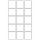 etikety RAYFILM 53x53 biele s odnímateľným lepidlom R010253x53A-LCUT (100 list./A4) (R0102.53x53A-LCUTA4)