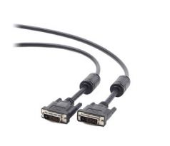 kábel DVI dual link 10M, CABLEXPERT čierny (CC-DVI2-BK-10M)