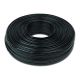 Flat telephone cable stranded wire 100 meters black (TC1000S-100M-B)