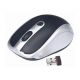 myš GEMBIRD optická bezdrôtová, čierno-strieborná, 1600 DPI, nano USB (MUSW-002)