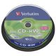 CD-RW VERBATIM DTL+ 700MB 12X 10ks/cake (43480)