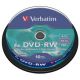 DVD-RW VERBATIM 4,7GB 4X 10ks/cake (43552)