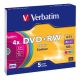 DVD+RW VERBATIM Colour 4,7GB 4X Slim box 5ks/bal. (43297)
