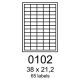 etikety RAYFILM 38x21,2 univerzálne biele eco R0ECO0102A (100 list./A4) (R0ECO.0102A)