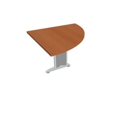 Doplnkový stôl Flex, pravý, 80x75,5x80 cm, čerešňa/kov