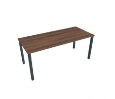 Pracovný stôl Uni, 180x75,5x80 cm, orech/čierna