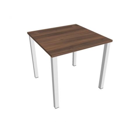 Pracovný stôl Uni, 80x75,5x80 cm, orech/biela