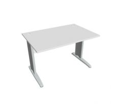 Pracovný stôl Cross, 120x75,5x80 cm, biely/kov