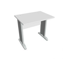 Pracovný stôl Cross, 80x75,5x60 cm, biely/kov