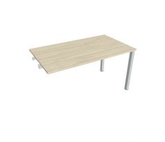 Rokovací stôl Uni k pozdĺ. reťazeniu, 140x75,5x80 cm, agát/sivá