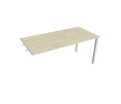 Rokovací stôl Uni k pozdĺ. reťazeniu, 160x75,5x80 cm, agát/biela