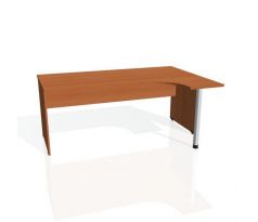 Pracovný stôl Gate, ergo, ľavý, 180x75,5x120 cm, čerešňa/čerešňa
