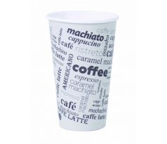 Papierový pohár 400ml Coffee to go s motívom 50ks