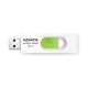 USB kľúč ADATA DashDrive™ Series UV320 128GB USB 3.1 flashdisk, výsuvný, biely+zelená (AUV320-128G-RWHGN)