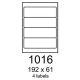 etikety RAYFILM 192x61 univerzálne biele R01001016C (20 list./A4) (R0100.1016C)