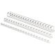 Plastové hrebene 19mm 53474 biele, balenie 100 ks, na 121-150 listov (LAMRE21DR19BL)