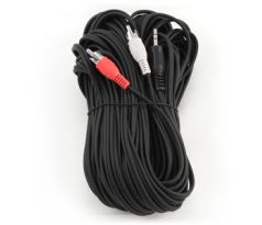 3.5 mm stereo to RCA plug cable, 20 m (CCA-458-20M)