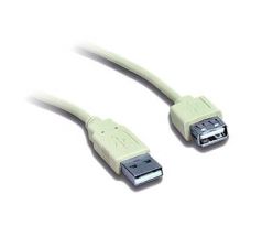 kábel USB predlžovací 2.0 A-A M/F 0,75m, CABLEXPERT pozlátený (CC-USB2-AMAF-75CM/300)