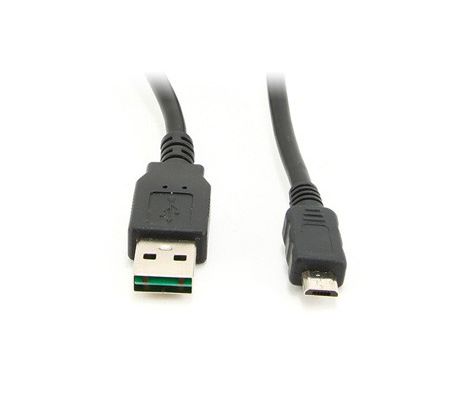 Double-sided USB 2.0 AM to Micro-USB cable, 1 m, black (CC-mUSB2D-1M)