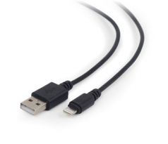 USB data sync and charging Lightning cable, black, 1 m (CC-USB2-AMLM-1M)
