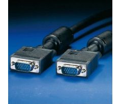 kábel VGA 15M/15M  10m, prepojovací, CABLEXPERT, 2x feritové tienenie *premium quality (CC-PPVGA-10M-B)