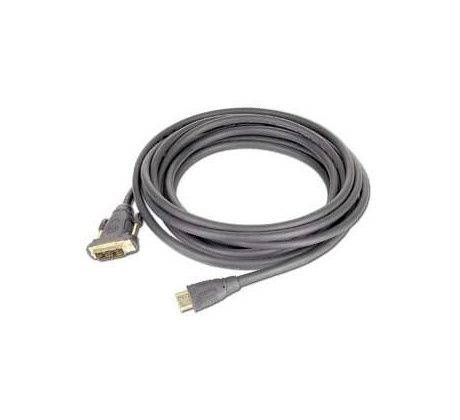 kábel HDMI/M - DVI/M 5m, CABLEXPERT prepojovací (CC-HDMI-DVI-15)