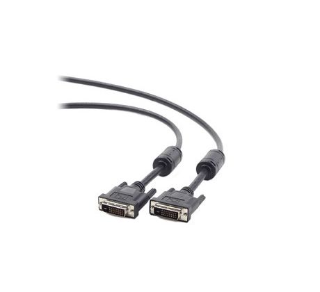 kábel DVI dual link 10M, CABLEXPERT čierny (CC-DVI2-BK-10M)