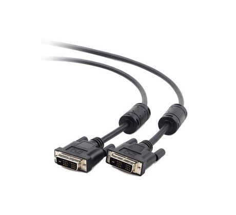 DVI video cable single link 1,8m cable, black (CC-DVI-BK-6)