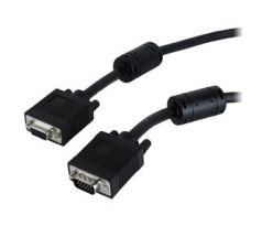 Premium VGA-Ext HD15M/HD15F dual-shielded w/2*ferrite 3m cable, black (CC-PPVGAX-10-B)