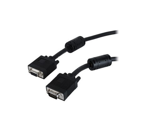 Premium VGA-Ext HD15M/HD15F dual-shielded w/2*ferrite 3m cable, black (CC-PPVGAX-10-B)