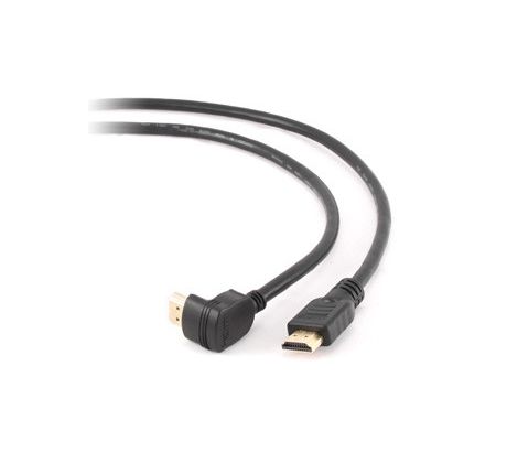 HDMI High speed 90 degrees male to straight male connectors cable,  19 pins gold-plated connectors, 4.5 m, bulk package (CC-HDMI490-15)