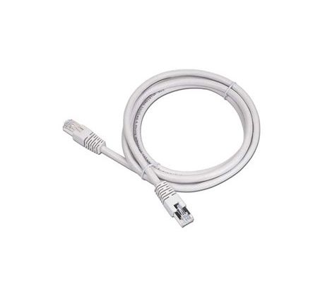 kábel patch UTP CAT-5e 1m, zapojenie 1:1, (sivý) CABLEXPERT (PP12-1M)