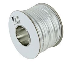 Alarm cable, white color, 100 m roll, unshielded (AC-6-001-100M)