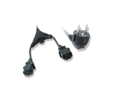 Power splitter cord (C13), VDE approved, 2 m (PC-186-ML6)