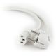 Power cord (C13), VDE approved, white, 6 ft (PC-186W-VDE)