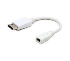 Mini DisplayPort female to DisplayPort male adapter, white (A-mDPF-DPM-001-W)