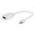 Mini DisplayPort adapter, white (A-mDPM-DPF-001-W)