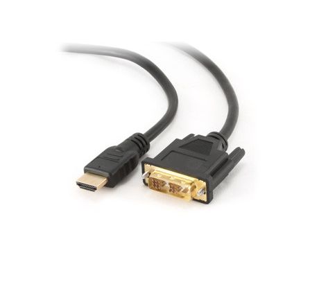 HDMI to DVI male-male cable with gold-plated connectors, 3m, bulk package (CC-HDMI-DVI-10)