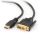 HDMI to DVI male-male cable with gold-plated connectors, 1.8m, bulk package (CC-HDMI-DVI-6)