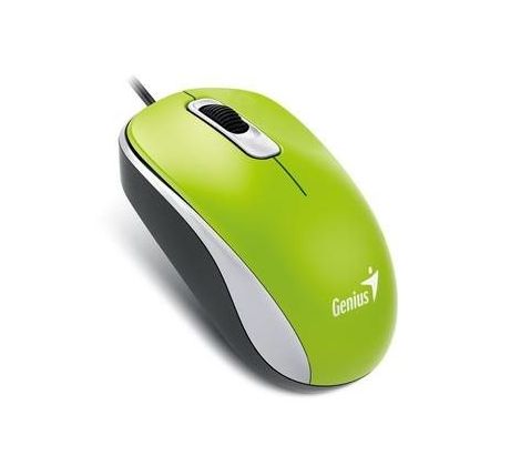 Myš  Genius DX-110 1000 DPI, káblová  USB, zelená (31010116112)