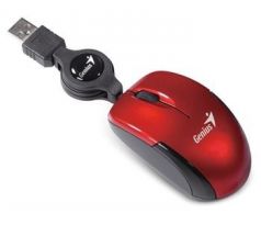 Myš GENIUS Micro Traveler V2 káblová, 1200 DPI, USB, červená (31010125107)