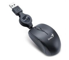 Myš GENIUS Micro Traveler V2, káblová, 1200 DPI, USB, čierna (31010125105)