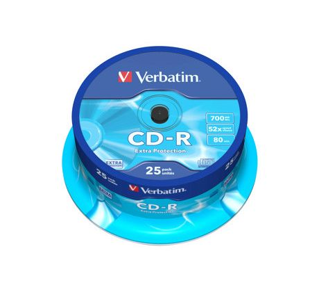 CD-R VERBATIM DTL 700MB 52X 25ks/cake (43432)