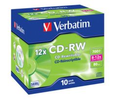 CD-RW VERBATIM DTL+ 700MB 12X 10ks/bal. (43148)