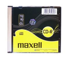 CD-R MAXELL 700MB 52X Slim box 1ks (624832.01.IN/005/003)