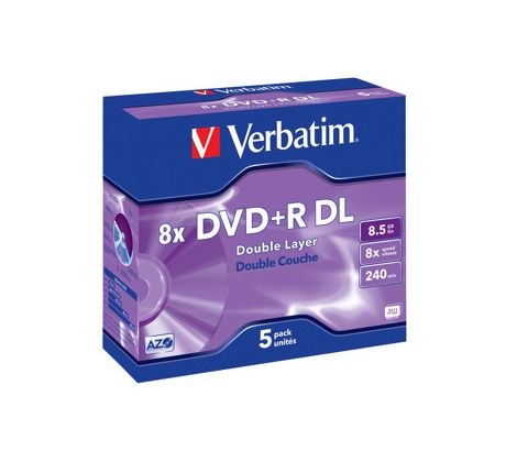 DVD+R Double Layer Matt Silver 8x (43541)