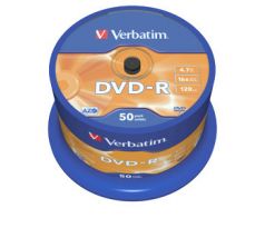 DVD-R VERBATIM 4,7GB 16X 50ks/cake (43548)