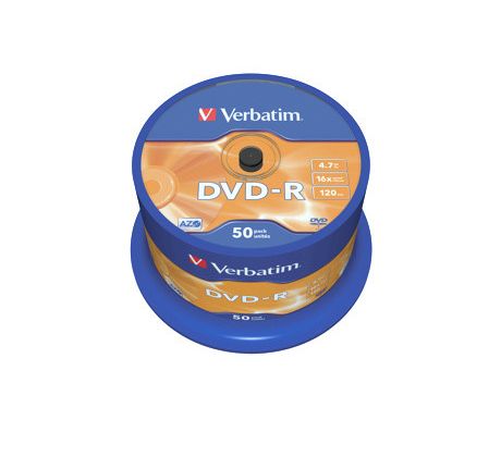 DVD-R VERBATIM 4,7GB 16X 50ks/cake (43548)